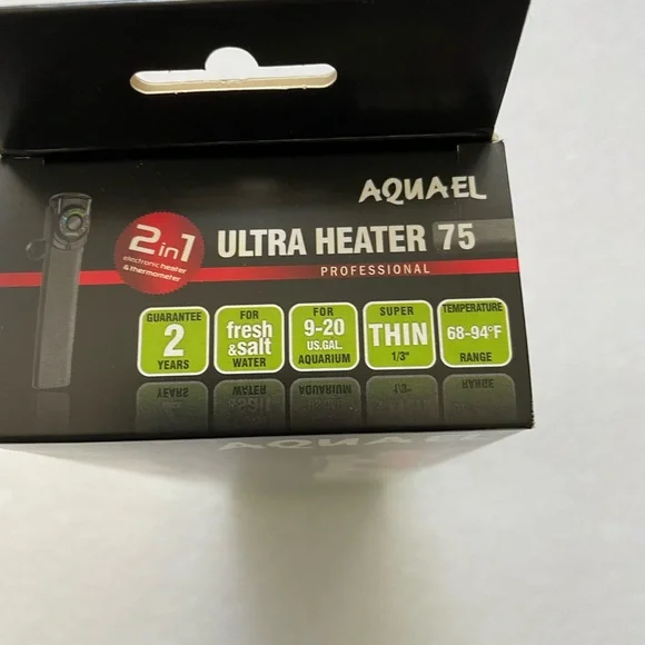 Aquael Ultra Aquarium Heater for Freshwater/Saltwater Aquariums 75 Watt $65 - Picture 6 of 6